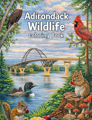 1 Front Page Adirondack Wildlife Coloring Book