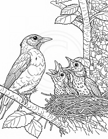 29a robin and babies