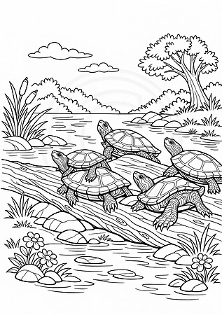 1a turtle pile up (624A3420) September 11, 2017