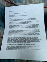 Dave Pretak letter page 1